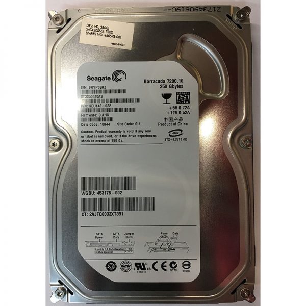 ST3250410AS - Seagate 250GB 7200 RPM SATA 3.5" HDD