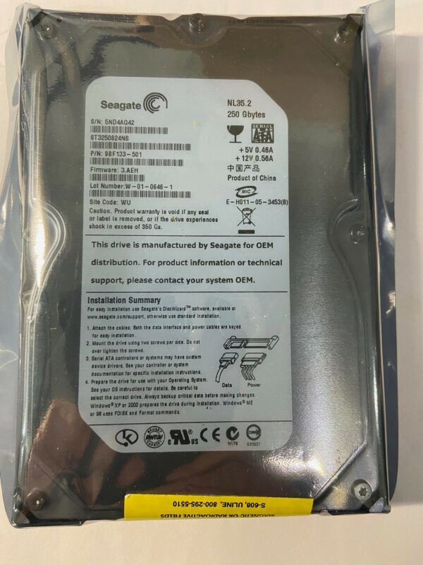 ST3250824NS - Seagate 250GB 7200 RPM SATA 3.5" HDD