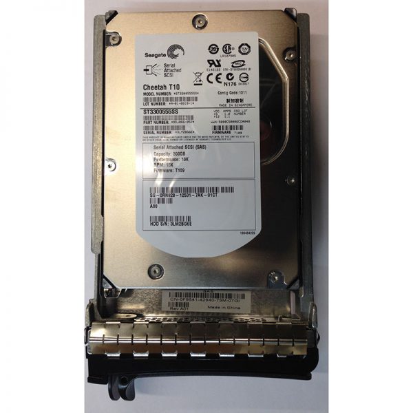 0RN828 - Dell 300GB 10K RPM SAS 3.5" HDD w/ tray