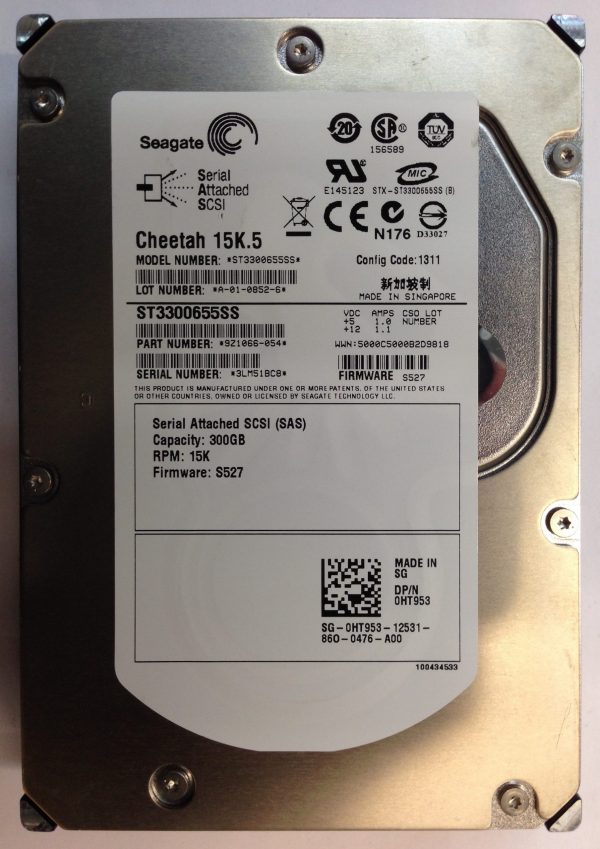 9Z1066-054 - Seagate 300GB 10K RPM SAS 3.5" HDD with tray