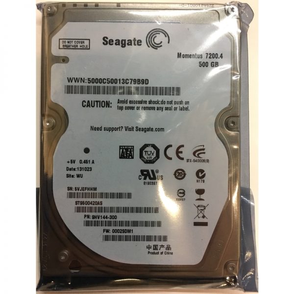 ST9500420AS - Seagate 500GB 7200 RPM SATA 2.5" HDD