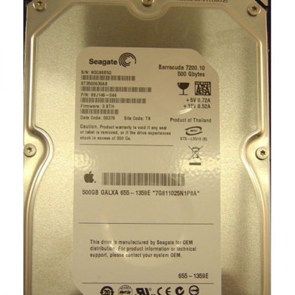 ST3500630AS - Seagate 500GB 7200 RPM SATA 3.5" HDD