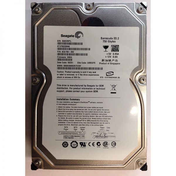 ST3750330NS - Seagate 750GB 7200 RPM SATA 3.5" HDD