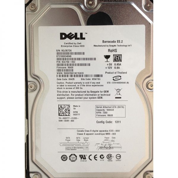 ST31000340NS - Seagate 1TB 7200 RPM SATA 3.5" HDD