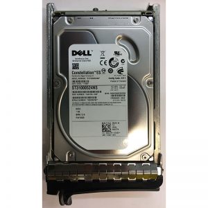 08CGTN - Dell 1TB 7200 RPM SATA 3.5" HDD w/ tray and SAS interposer
