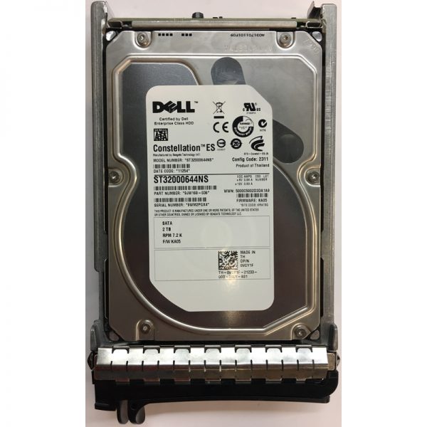 9JW168-036 - Dell 2TB 7200 RPM SATA 3.5" HDD