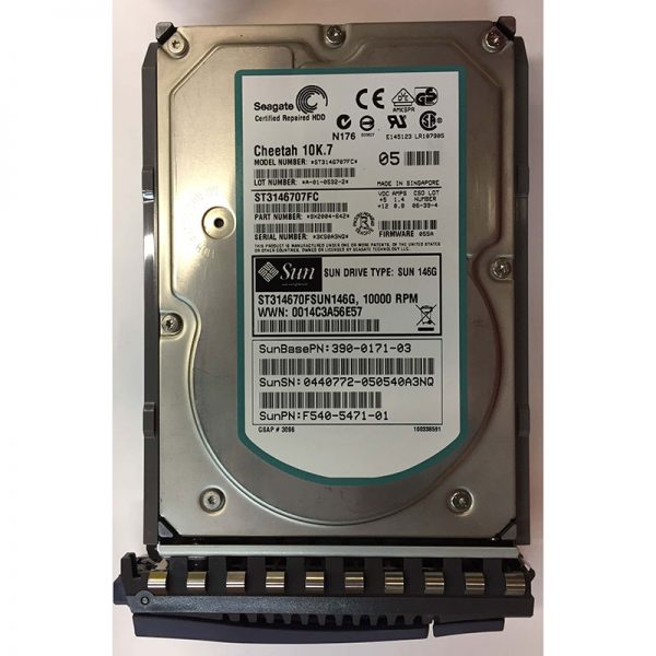 F540-5471-01 - Sun 146GB 10K RPM FC 3.5" HDD w/ tray