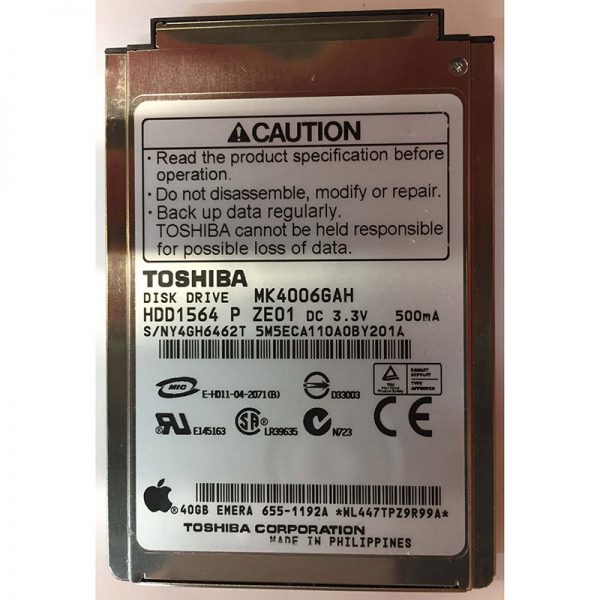 HDD1564 - Toshiba 40GB 5400 RPM IDE 2.5" HDD