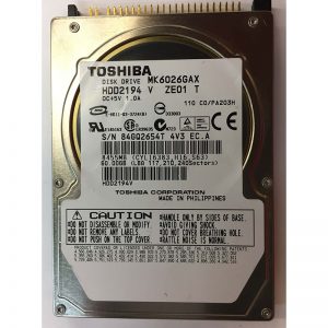 MK6026GAX - Toshiba 60GB 5400 RPM IDE 2.5" HDD