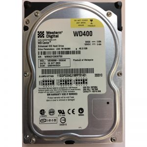 WD400BB-23DEA0 - Western Digital 40GB 7200 RPM IDE 3.5" HDD