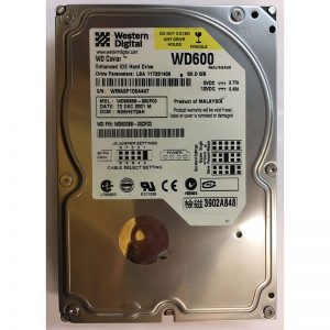 WD600BB-00CFC0 - Western Digital 60GB 7200 RPM IDE 3.5" HDD