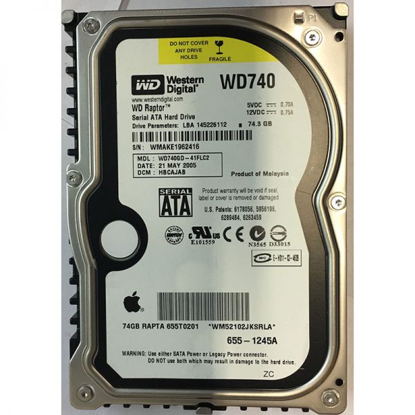 655T0201 - Apple 74GB 10K RPM SATA 3.5" HDD