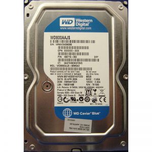 WD800AAJS-60M0A0 - Western Digital 80GB 7200 RPM SATA 3.5" HDD