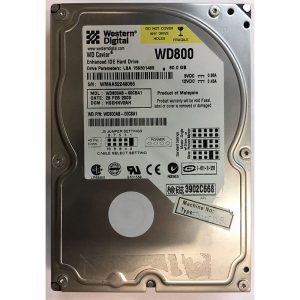 WD800AB-00CBA1 - Western Digital 80GB 7200 RPM IDE 3.5" HDD