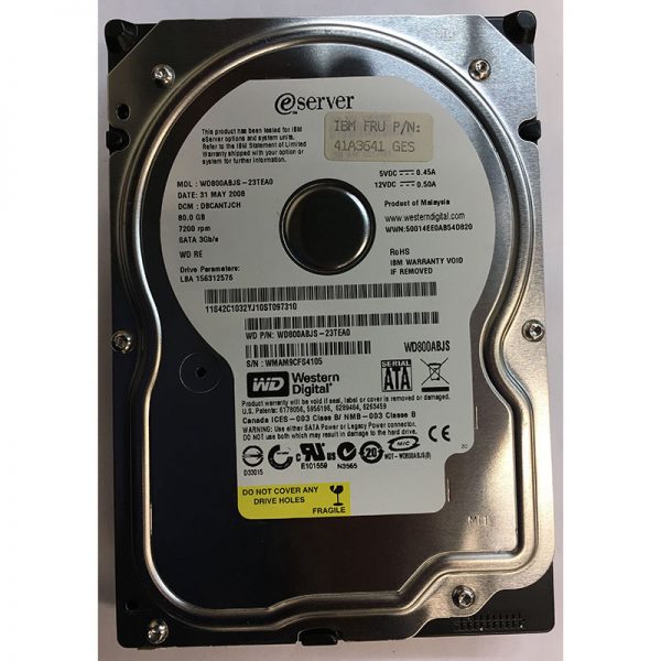 42C1032 - IBM 80GB 7200 RPM SATA 3.5" HDD