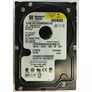 WD800BB-75FRA0 - Western Digital 80GB 7200 RPM IDE 3.5" HDD