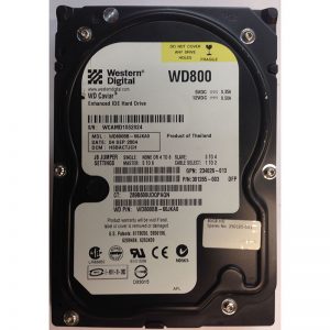 WD800BB-60JKA0 - Western Digital 80GB 7200 RPM IDE 3.5" HDD