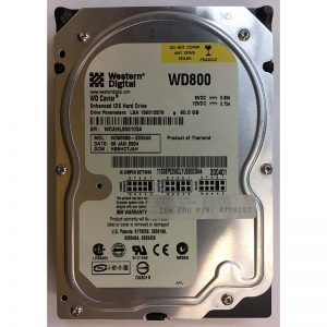WD800BB-23DKA0 - Western Digital 80GB 7200 RPM IDE 3.5" HDD