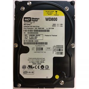 WD800BB-55JKC0 - Western Digital 80GB 7200 RPM IDE 3.5" HDD