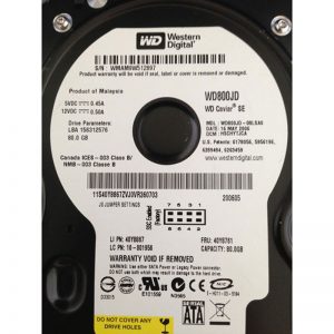 WD800JD-08LSA0 - Western Digital 80GB 7200 RPM SATA 3.5" HDD