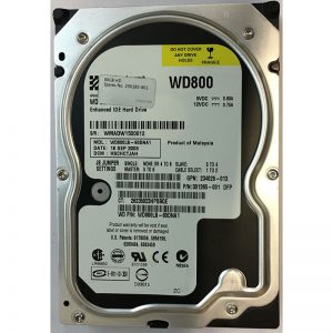 250185-001 - HP 80GB 7200 RPM IDE 3.5" HDD Western Digital WD800LB version