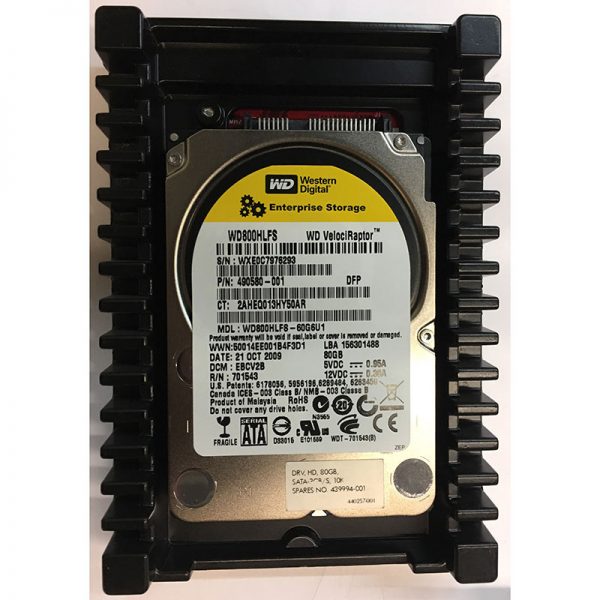 WD800HLFS-60G6U1 - Western Digital 80GB 10K RPM SATA 3.5" HDD