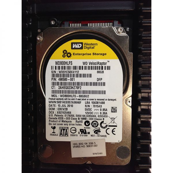 WD800HLFS-60G6U2 - Western Digital 80GB 10K RPM SATA 3.5" HDD