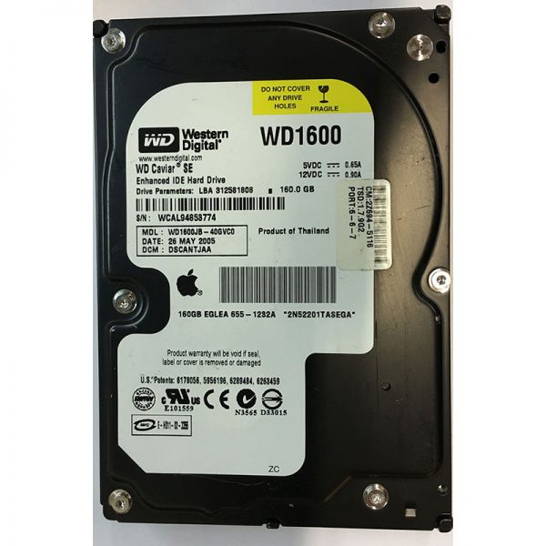 655-1232A - Apple 160GB 7200 RPM IDE 3.5" HDD