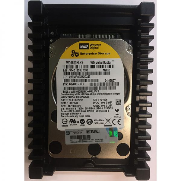 637003-001 - HP 160GB 10K RPM SATA 3.5" HDD