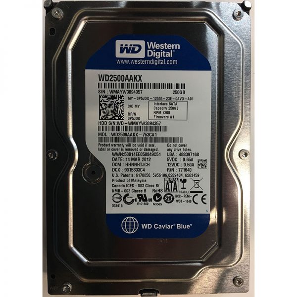 WD2500AAKX-753CA1 - Western Digital 250GB 7200 RPM SATA 3.5" HDD