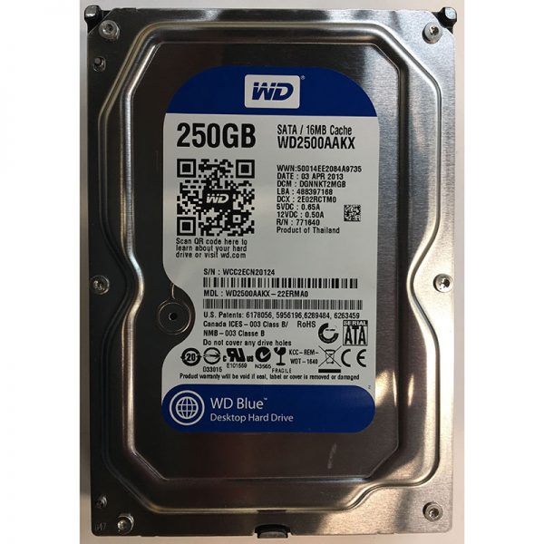 WD2500AAKX-22ERMA0 - Western Digital 250GB 7200 RPM SATA 3.5" HDD