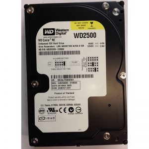 WD2500SB-01KBA0 - Western Digital 250GB 7200 RPM IDE 3.5" HDD