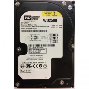WD2500BB-55GUC0 - Western Digital 250GB 7200 RPM IDE 3.5" HDD