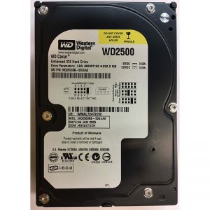 WD2500BB-55GUA0 - Western Digital 250GB 7200 RPM IDE 3.5" HDD