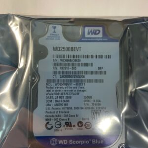 WD2500BEVT-60ZCT1 - Western Digital 250GB 5400 RPM SATA 2.5" HDD