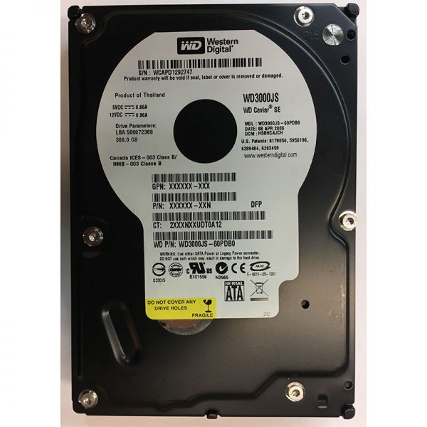 WD3000JS  - Western Digital 300GB 7200 RPM SATA 3.5" HDD