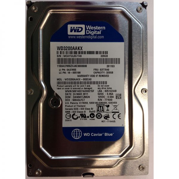 WD3200AAKX - Western Digital 320GB 7200 RPM SATA 3.5" HDD