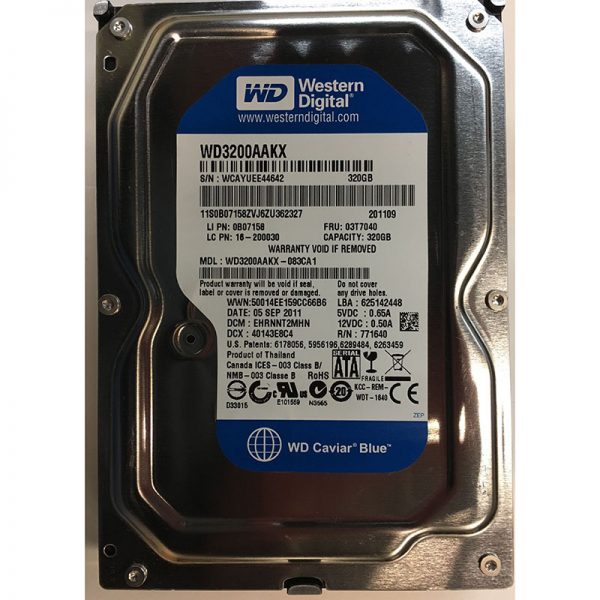 WD3200AAKX-083CA1 - Western Digital 320GB 7200 RPM SATA 3.5" HDD