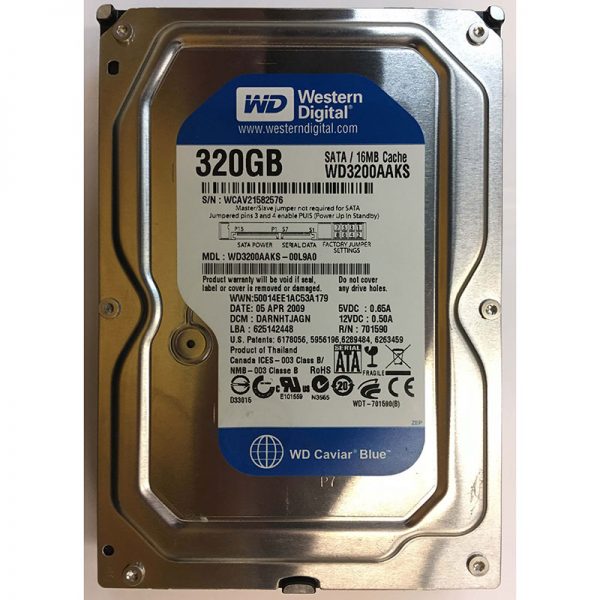 WD3200AAKS-00L9A0 - Western Digital 320GB 7200 RPM SATA 3.5" HDD