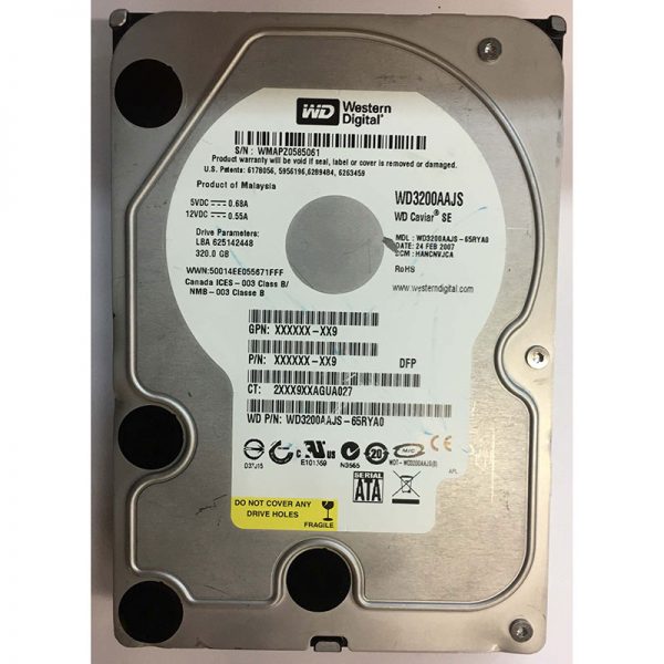 WD3200AAJS-65RYA0 - Western Digital 320GB 7200 RPM SATA 3.5" HDD