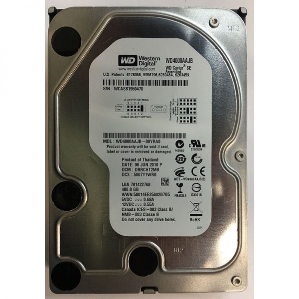 WD4000AAJB - Western Digital 400GB 7200 RPM IDE 3.5" HDD