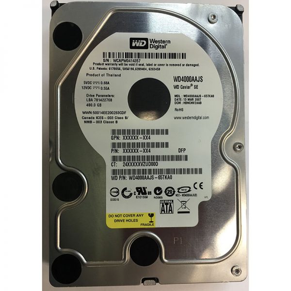 WD4000AAJS - Western Digital 400GB 7200 RPM SATA 3.5" HDD