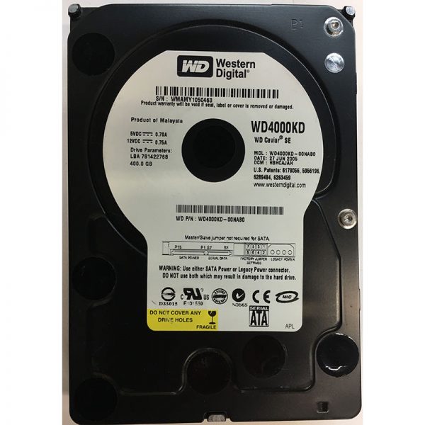 WD4000KD-00NAB0 - Western Digital 400GB 7200 RPM SATA 3.5" HDD