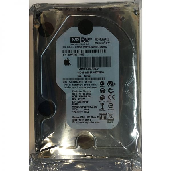 WD6400AAKS - Western Digital 640GB 7200 RPM SATA 3.5" HDD