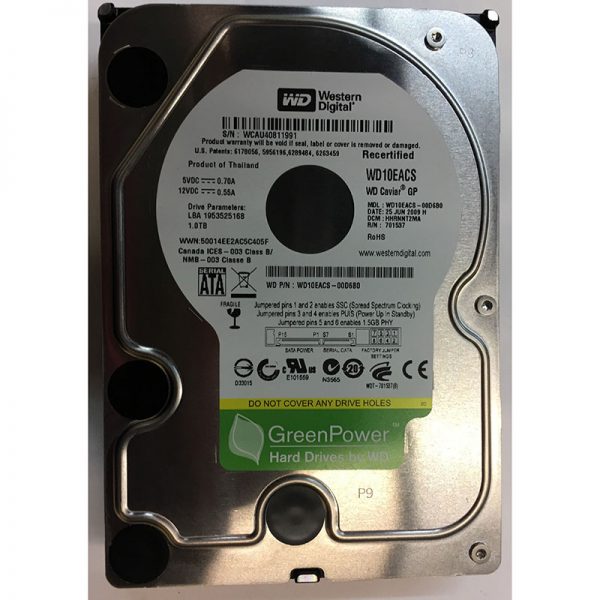 WD10EACS  - Western Digital 1TB 7200 RPM SATA 3.5" HDD