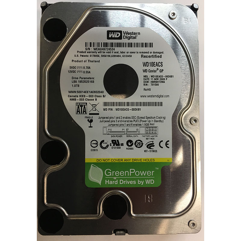 WDC WD10EACS 1TB