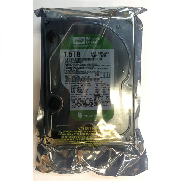 WD15EARS - Western Digital 1.5TB 5400 RPM SATA 3.5" HDD factory sealed