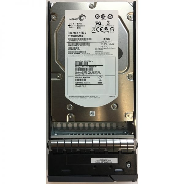 46X0884 - IBM 600GB 15K RPM SAS 3.5" HDD for 2857-003, EXN3000 24 bay enclosure