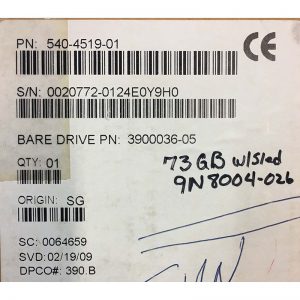 540-4519-01 - Sun 73GB 10K RPM FC 3.5" HDD w/ tray factory sealed