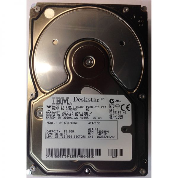 31L9151 - IBM 13GB 7200 RPM IDE 3.5" HDD